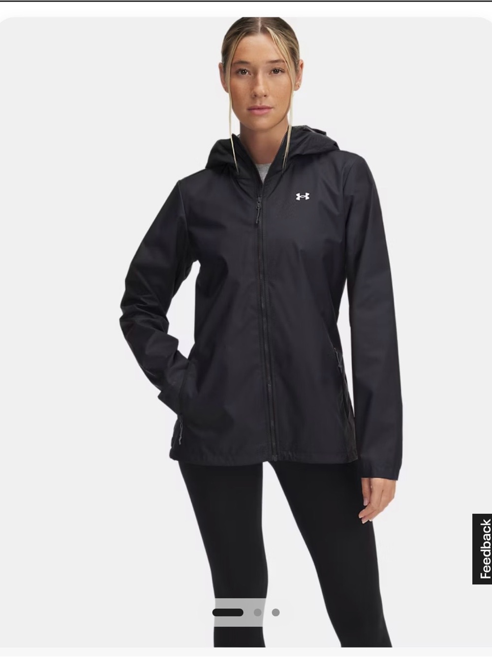 Under Armour Women’s Black Hooded Lightweight Jacket